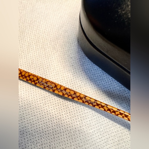 Coach Julianne Tortoise glasses with case and wipe. - Picture 2 of 3